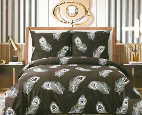 Satino medvilnės patalynės komplektas "Peafowl"